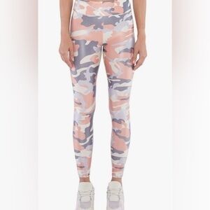 NWOT Koral Camo Leggings in Peach and Gray size Small